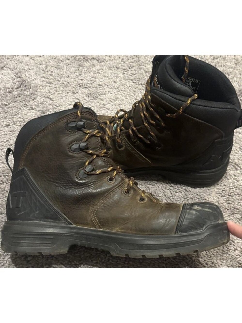 Ariat Work Waterproof Composite Toe Work Boots Men's Size 10.5 D Leather